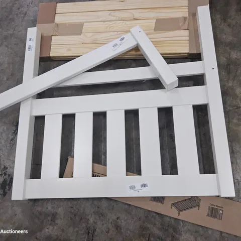 SINGLE BED FRAME WHITE