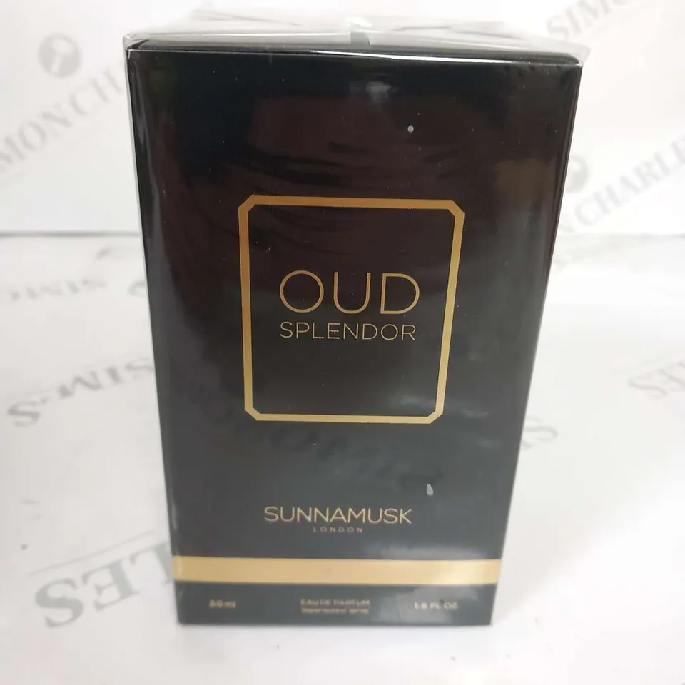 BOXED AND SEALED OUD SPLENDOR SUNNAMUSK LONDON EAU DE PARFUM 50ML