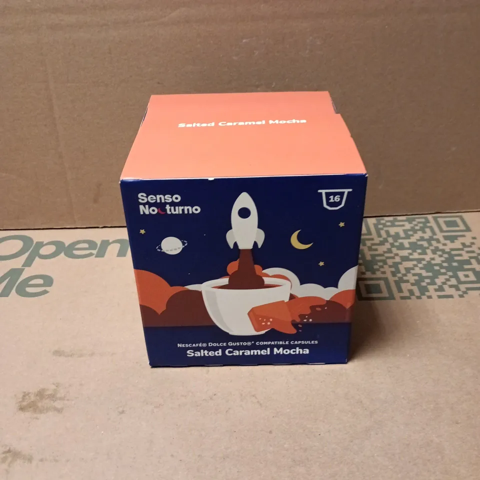 5 X 16 SENSO NOCTURNO SALTED CARAMEL MOCHA CAPSULES (NESCAFE DOLCE GUSTO COMPATIBLE)