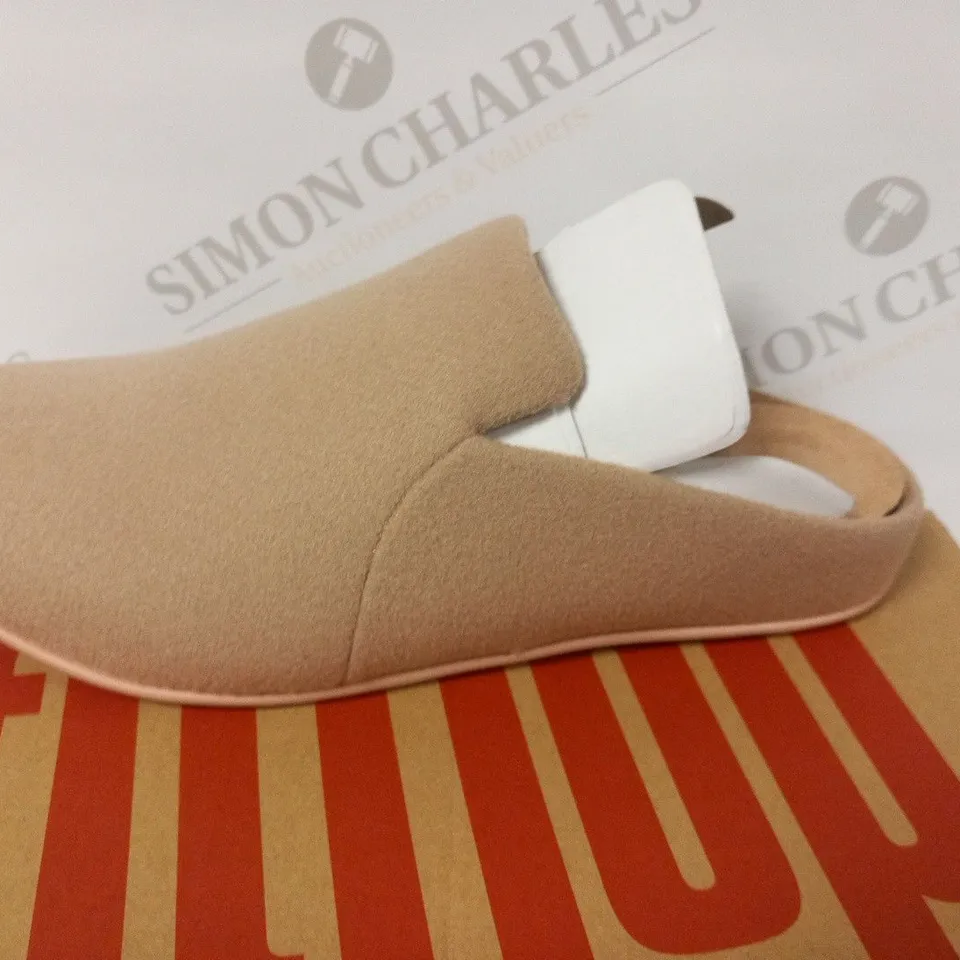 BOXED FITFLOP CHRISSIE II HAUS FELT BEIGE SLIPPERS SIZE EU 39