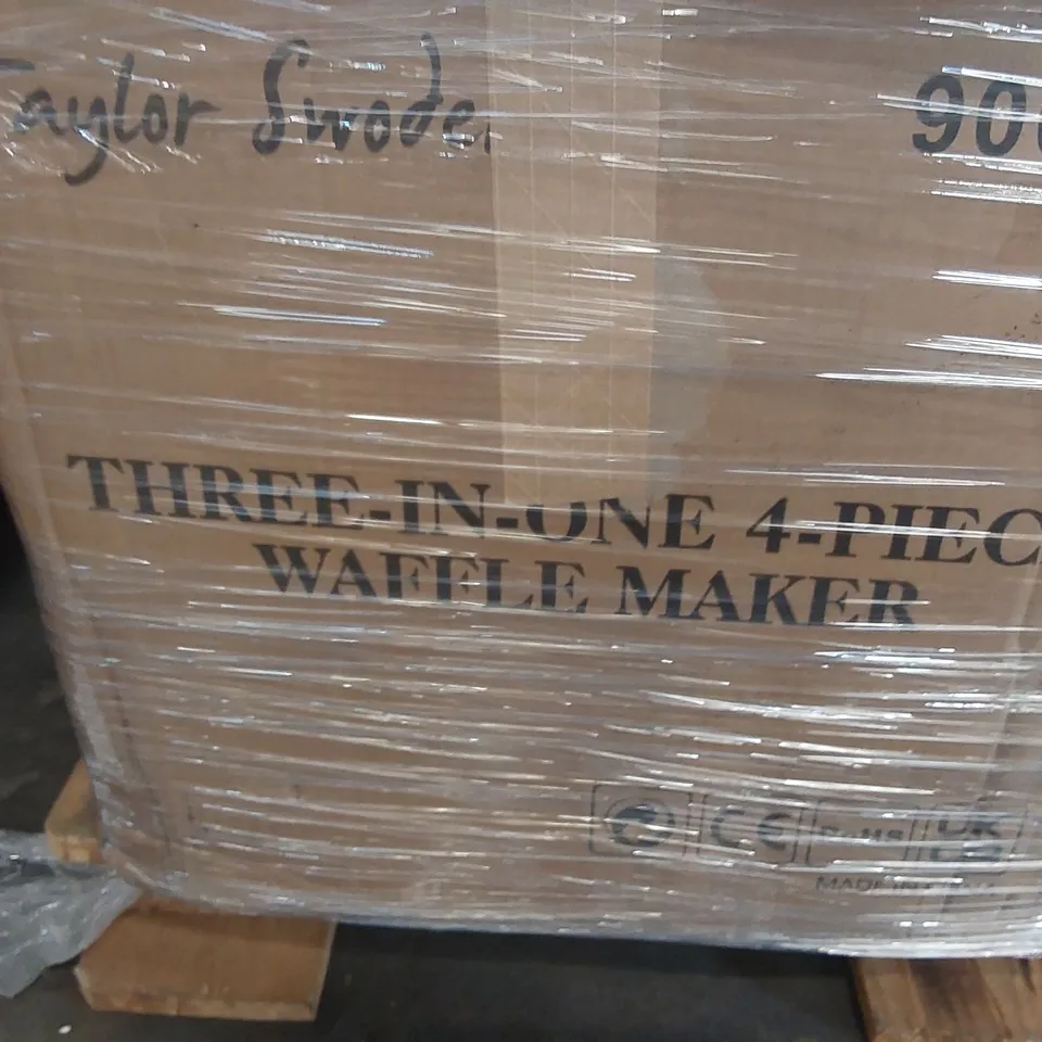 PALLET CONTAINING A LARGE ASSORTMENT OF CONSUMER PRODUCTS INCLUDING: AIGOSTAR STANDING FANS, WAFFLE MAKER, PET COOLING MAT, CEILING LIGHT, FOOD DEHYDRATOR ECT