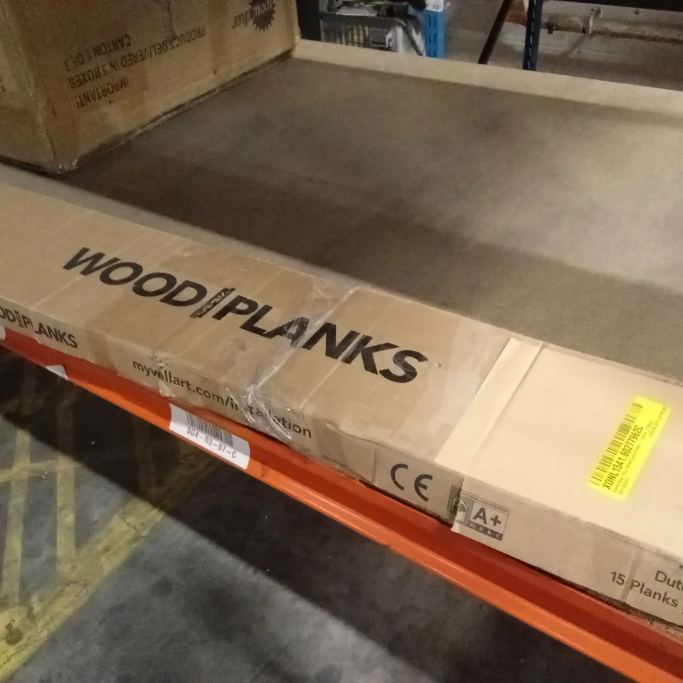BOXED 15PK ADHESIVE WOOD FLOOR PLANK TILES