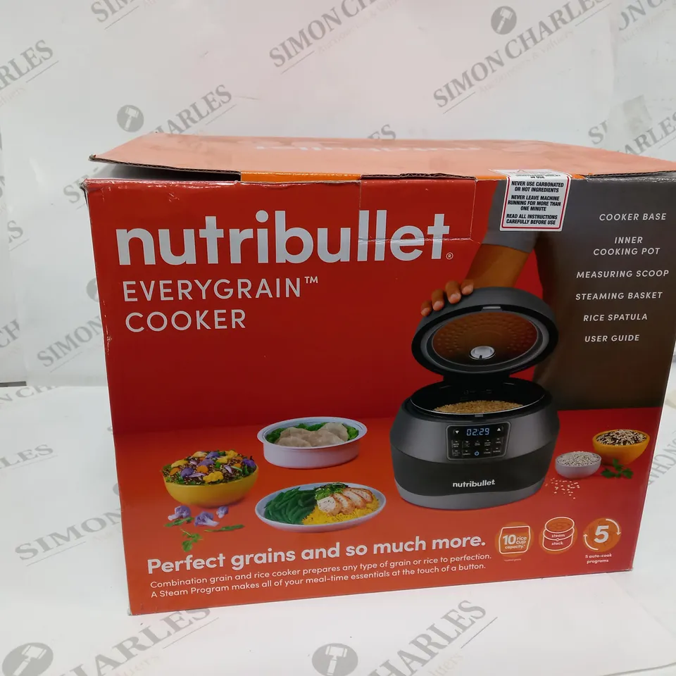 BOXED NUTRIBULLET EVERYGRAIN COOKER 