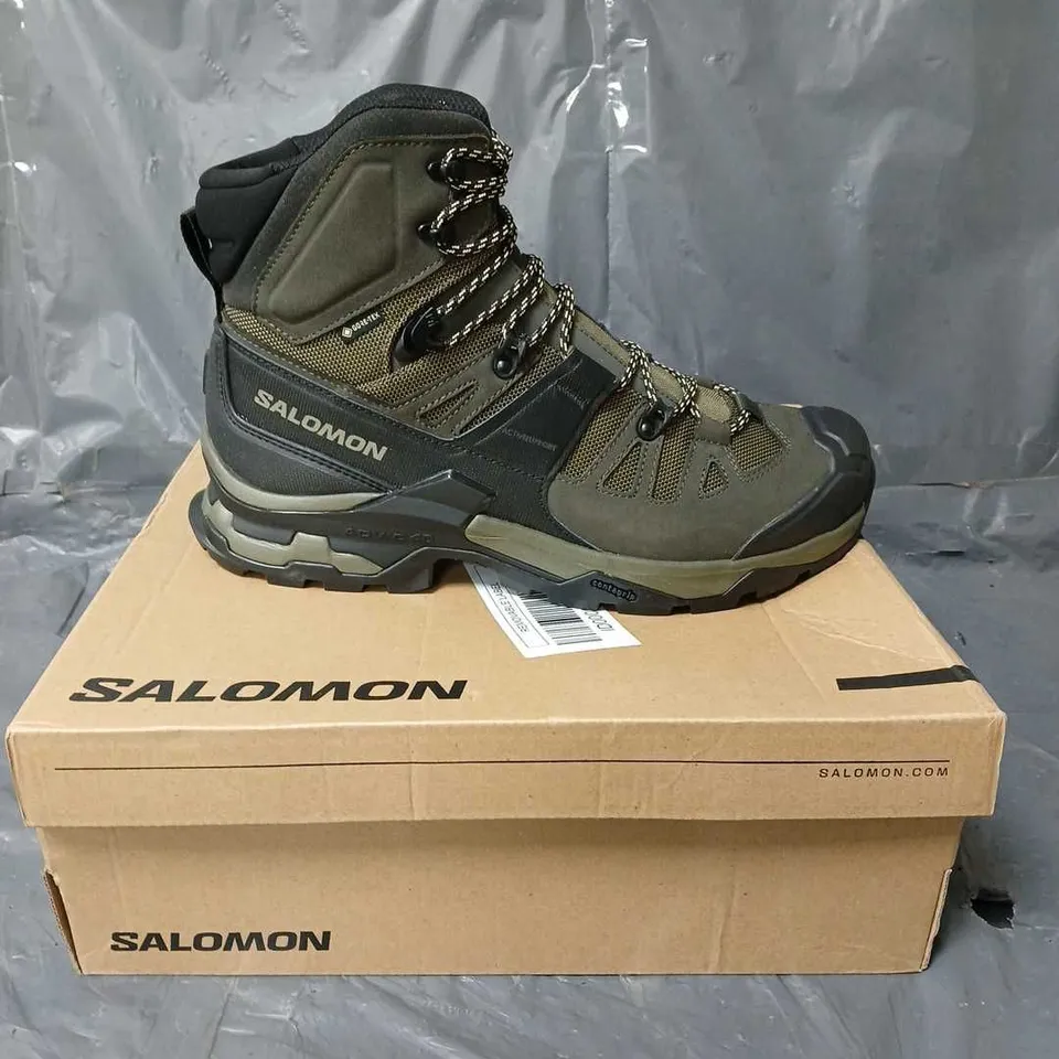 SALOMON QUEST 4 GTX BOOTS OLIVE NIGHT/PEAT/SAFARI SIZE 9