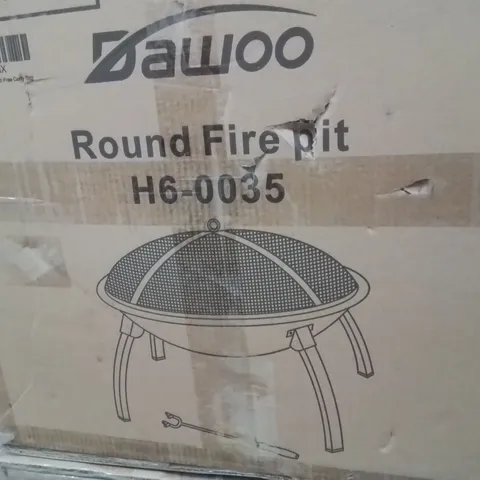 BOXED DAWOO ROUND FIRE PIT