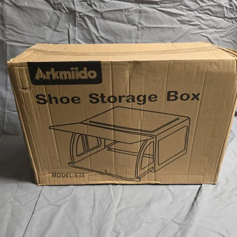 BOXED ARKMIIDO SHOE STORAGE BOX IN BLUE 