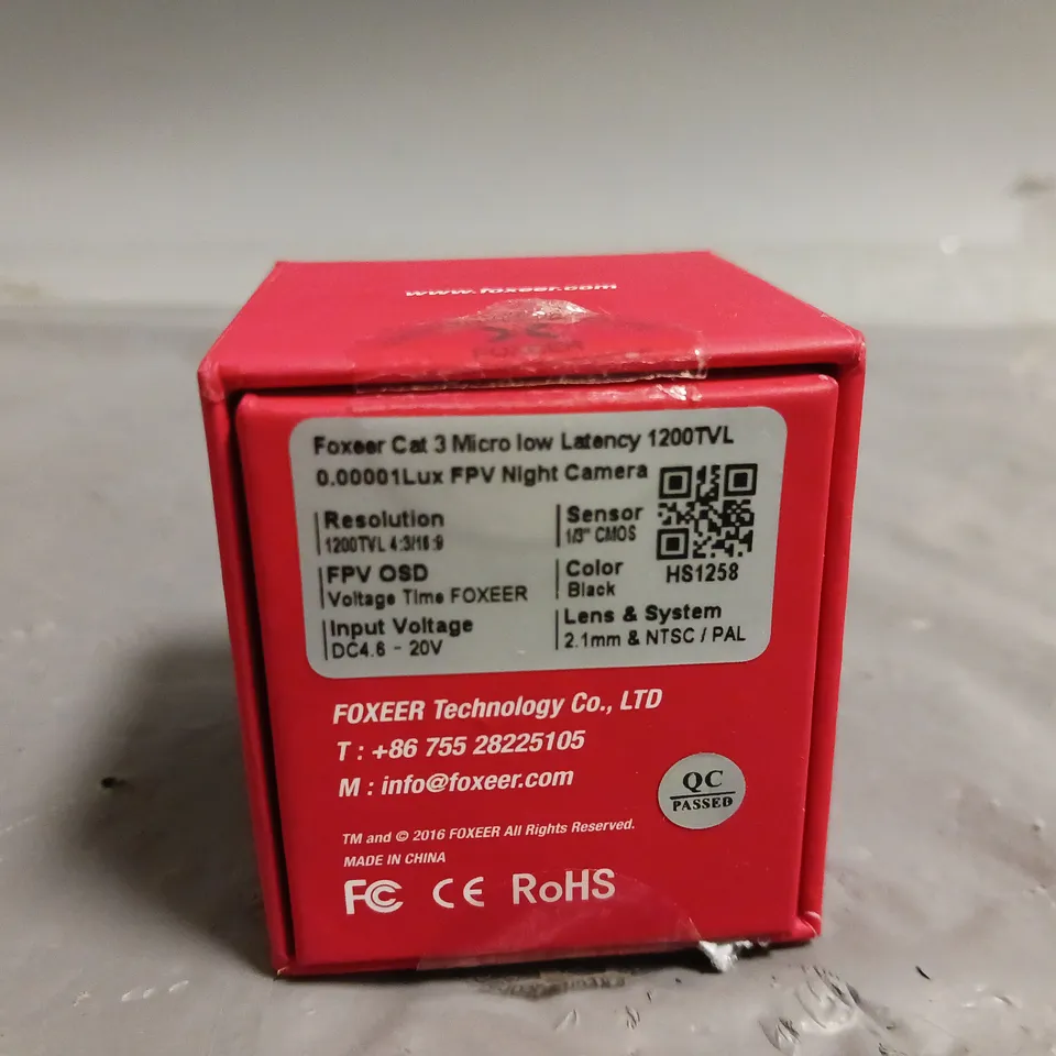 FOXEER CAT 3 MICRO LOW LATENCY NIGHT CAMERA