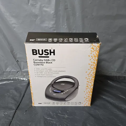 BOXED BUSH CARNABY DAB+ CD BOOMBOX BLACK CD977D
