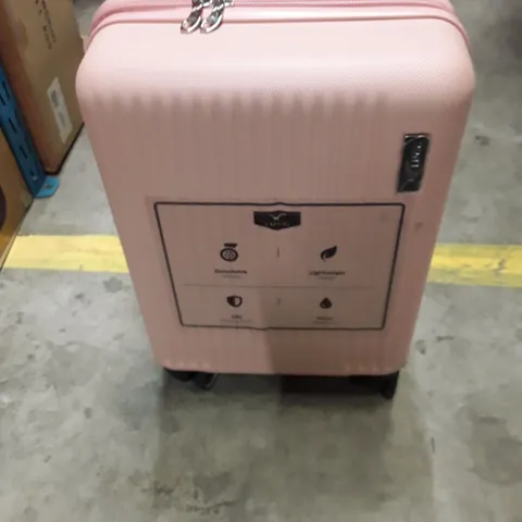 UNBOXED KEPLIN LUGG SMALL SIZE TRAVEL LUGGAGE WITH WHEELS PINK COLOUR 