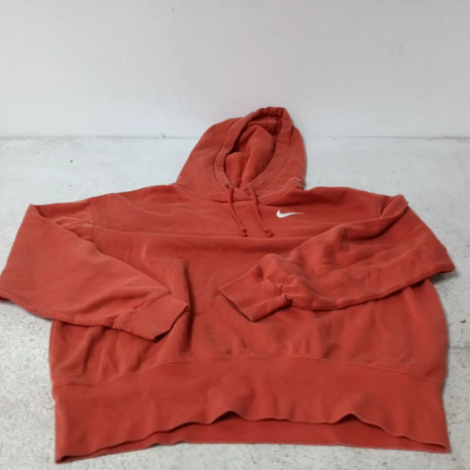 NIKE ORANGE HOODIE EXTRA SMALL