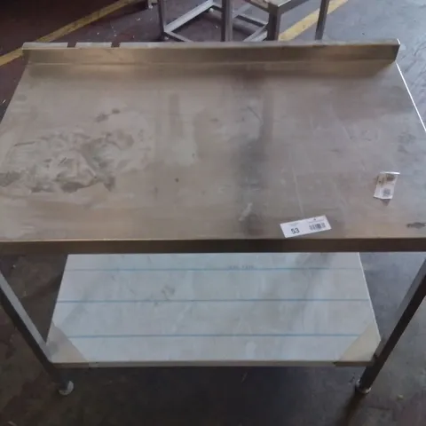 STAINLESS STEEL INDUSTRIAL CATERING WORKTOP/COUNTER