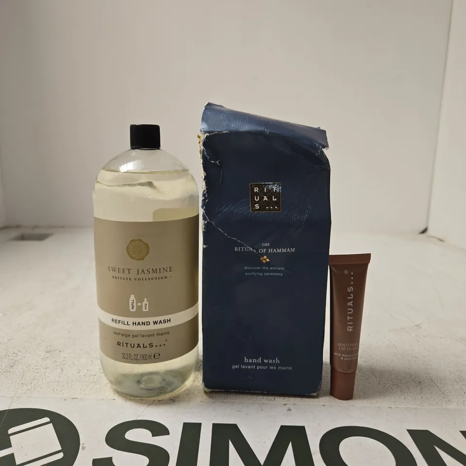 RITUALS HAND WASH REFILLS & LIP CARE TRIO – JASMINE & HAMMAM (3 ITEMS)
