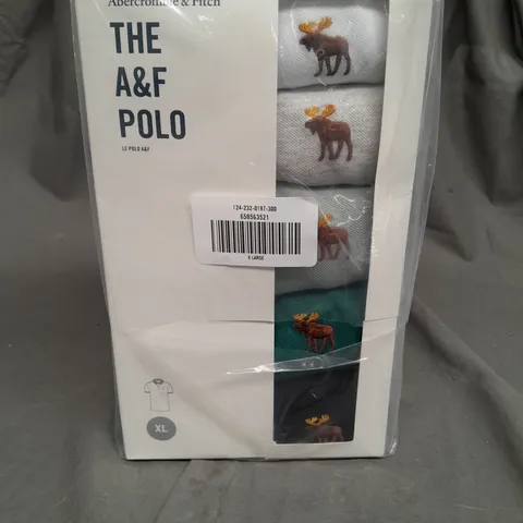 SEALED ABERCROMBIE & FITCH THE A&F POLO IN VARIOUS COLOURS - XL