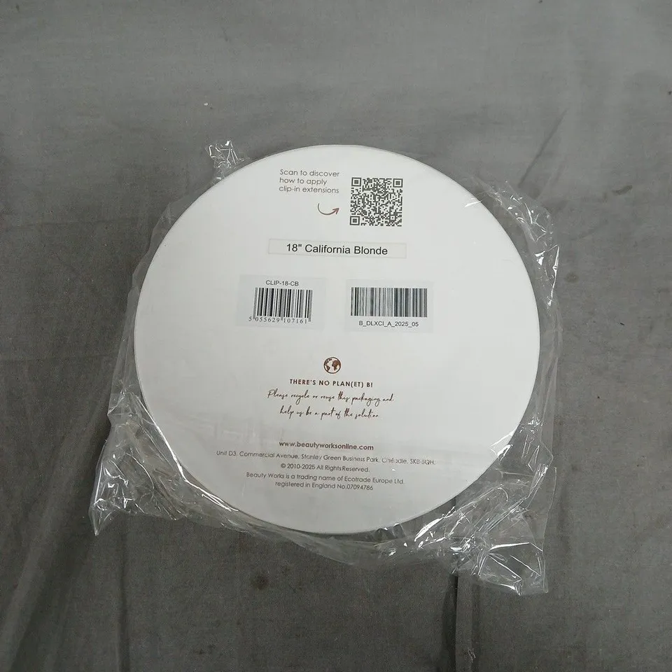 BEAUTY WORKS 18" INSTANT CLIP-IN HAIR EXTENSIONS IN CALIFORNIA BLONDE