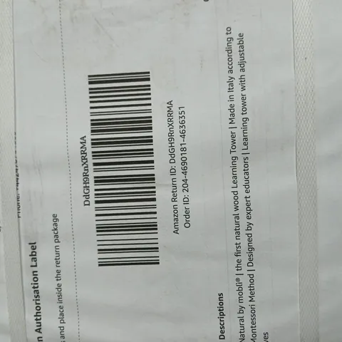 NATURAL WOOD LEARNING TOWER – MONTESSORI-INSPIRED CHILDREN'S LEARNING TOWER (BOXED)