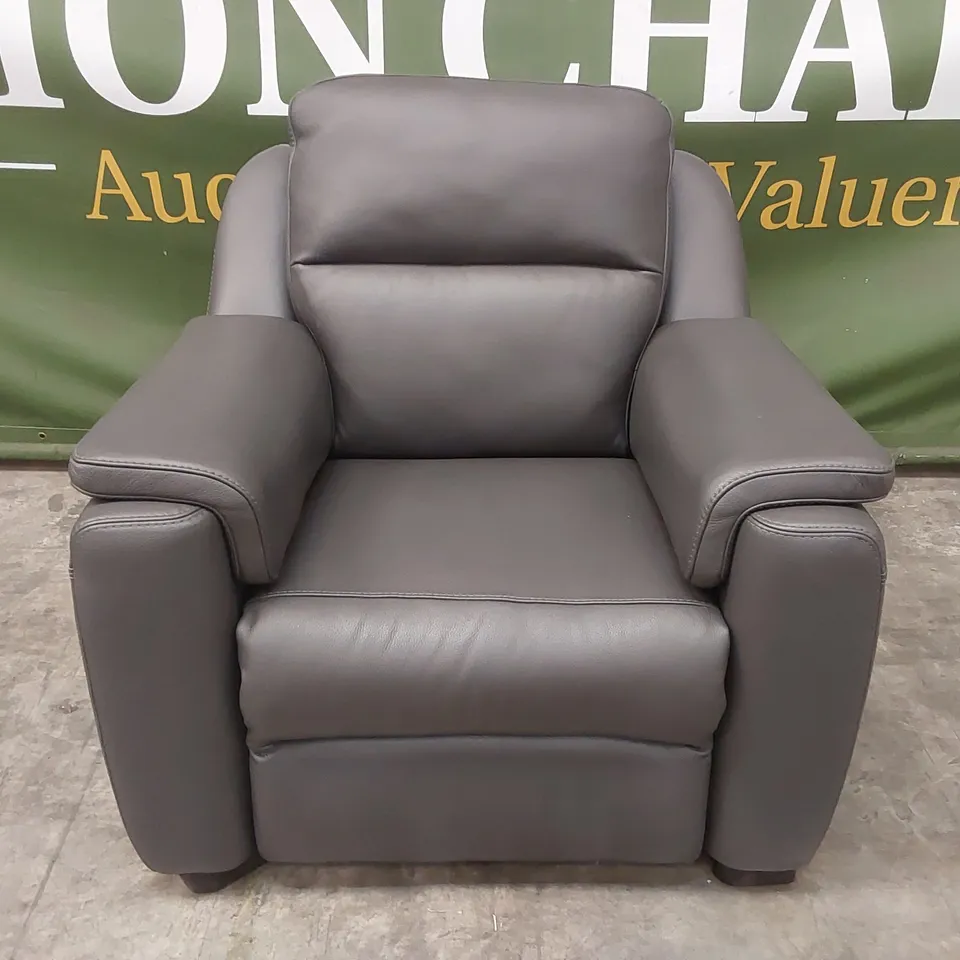 QUALITY DESIGNER ITALIAN MADE AVILA LEATHER ELECTRIC RECLINER CHAIR