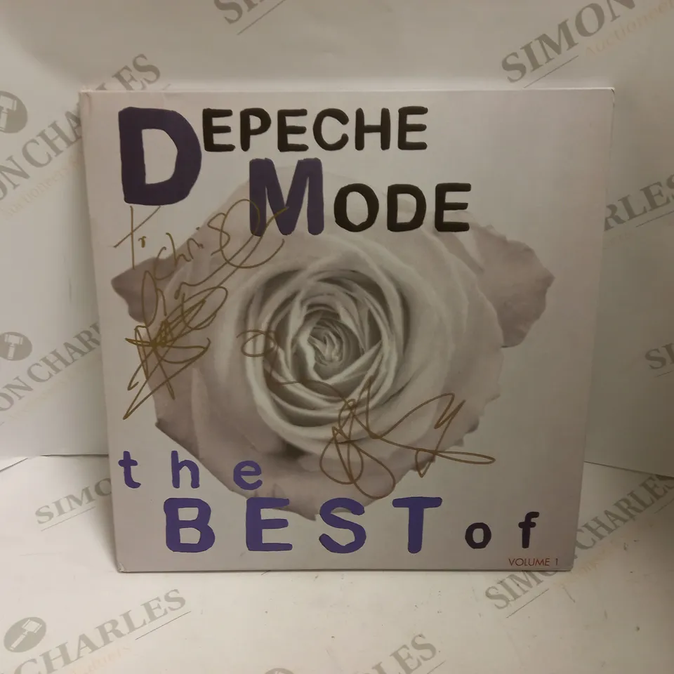 SIGNED DEPECHE MODE BEST OF VOLUME 1 VINYL SET