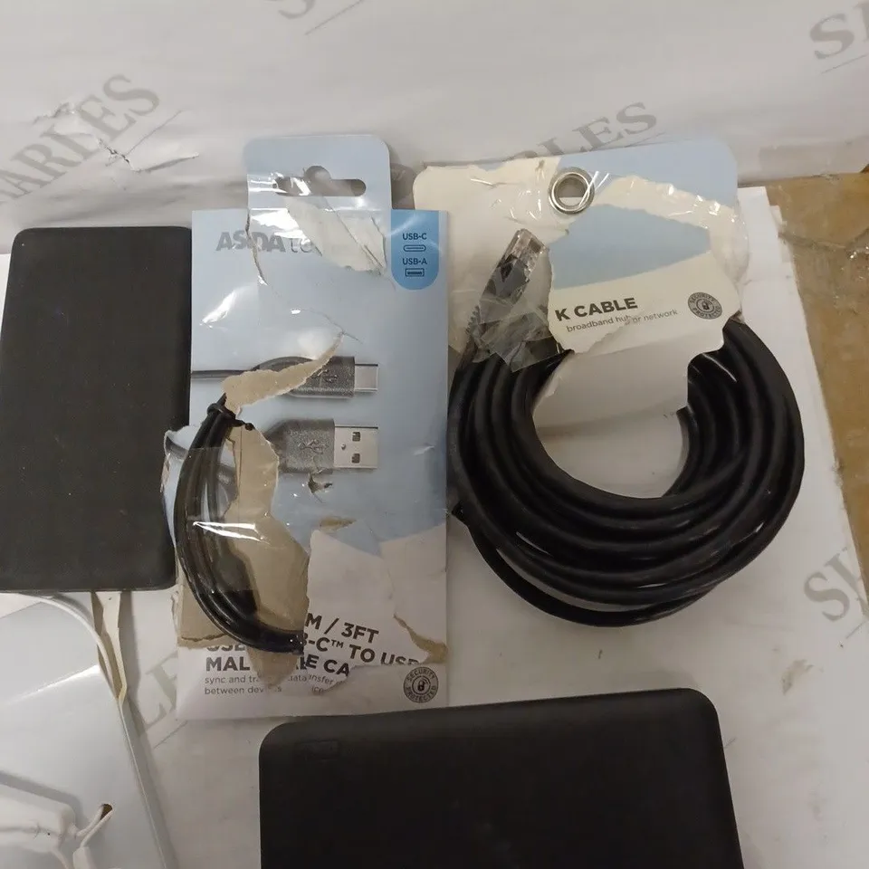 LOT OF FIVE TO INCLUDE POWER BANK , EARBUDS ETC