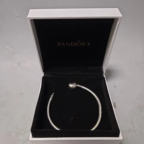 BOXED PANDORA HEART CLASP BRACELET 