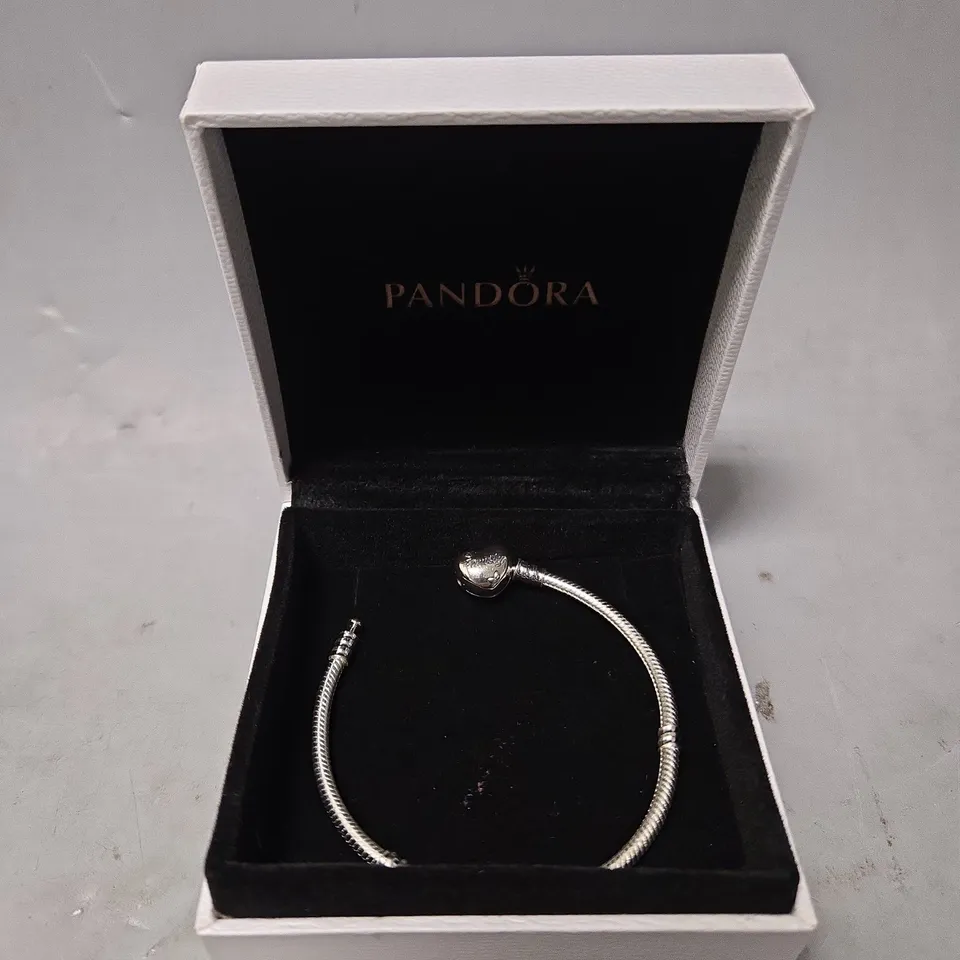 BOXED PANDORA HEART CLASP BRACELET 