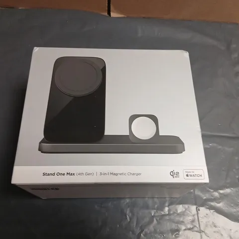 STAND ONE MAX (4TH GEN) 3-IN-1 MAGNETIC CHARGER STAND FOR APPLE WATCH – BOXED
