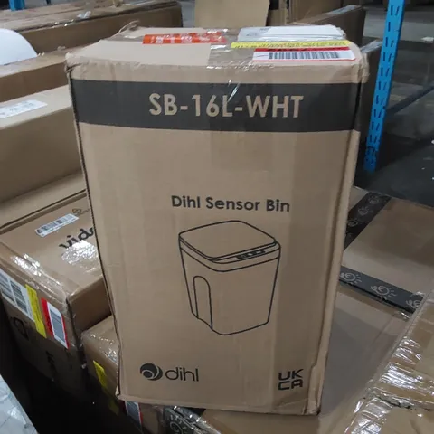 BOXED 16L PLASTIC MOTION SENSOR RUBBISH BIN (1 BOX)