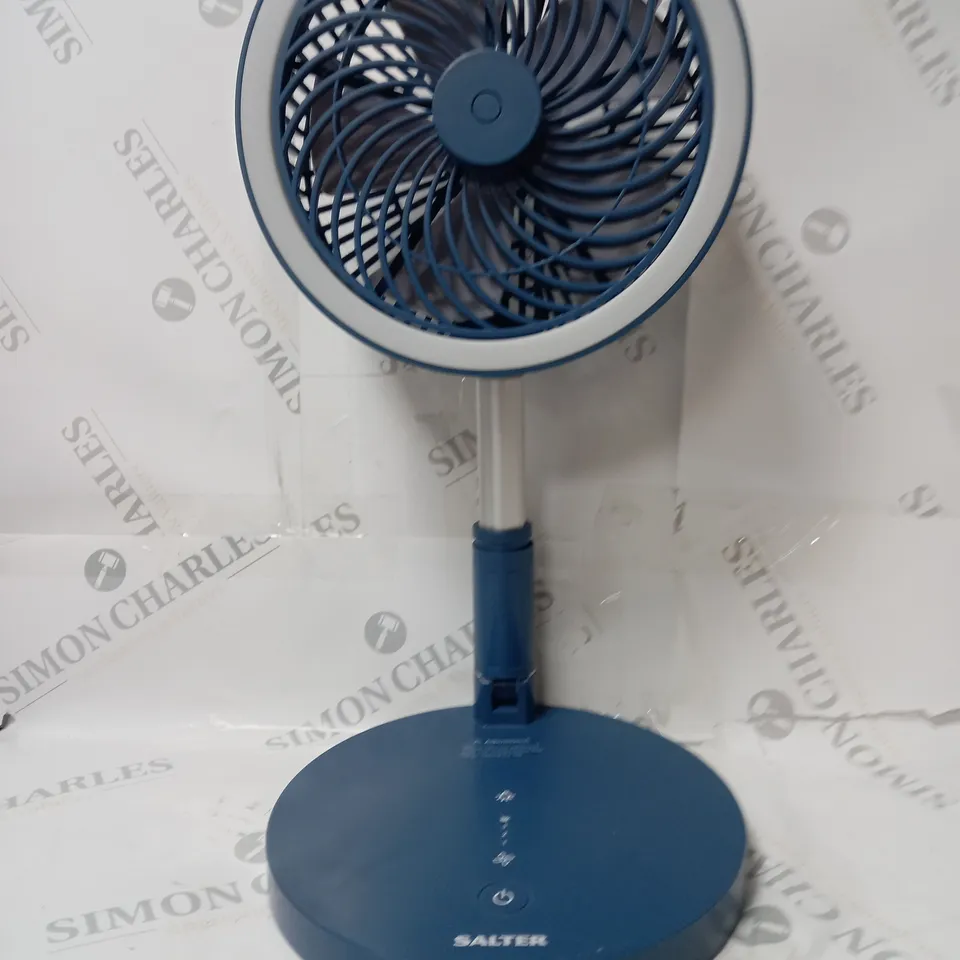 BOXED SALTER PROFESSIONAL CORDLESS LED FOLDABLE FAN 