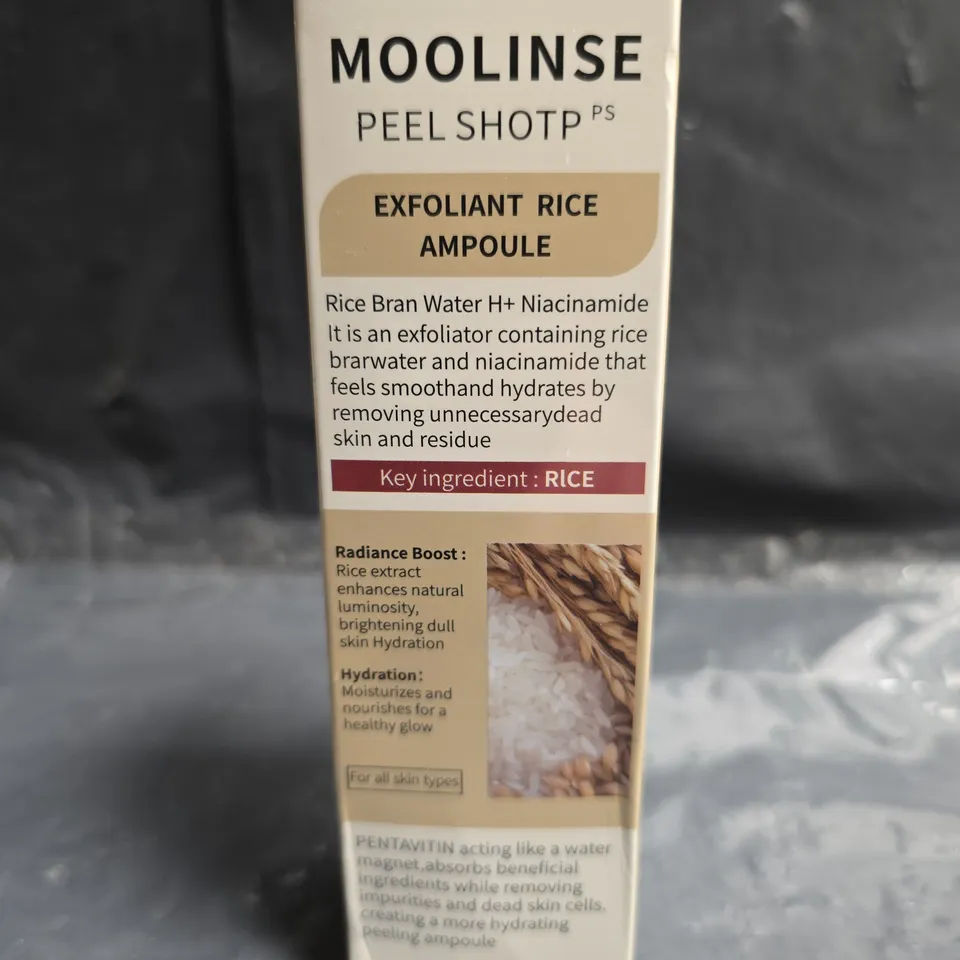SEALED MOOLINSE PEEL SHOT EXFOLIATING WHITE RICE AMPOULE (80ML)