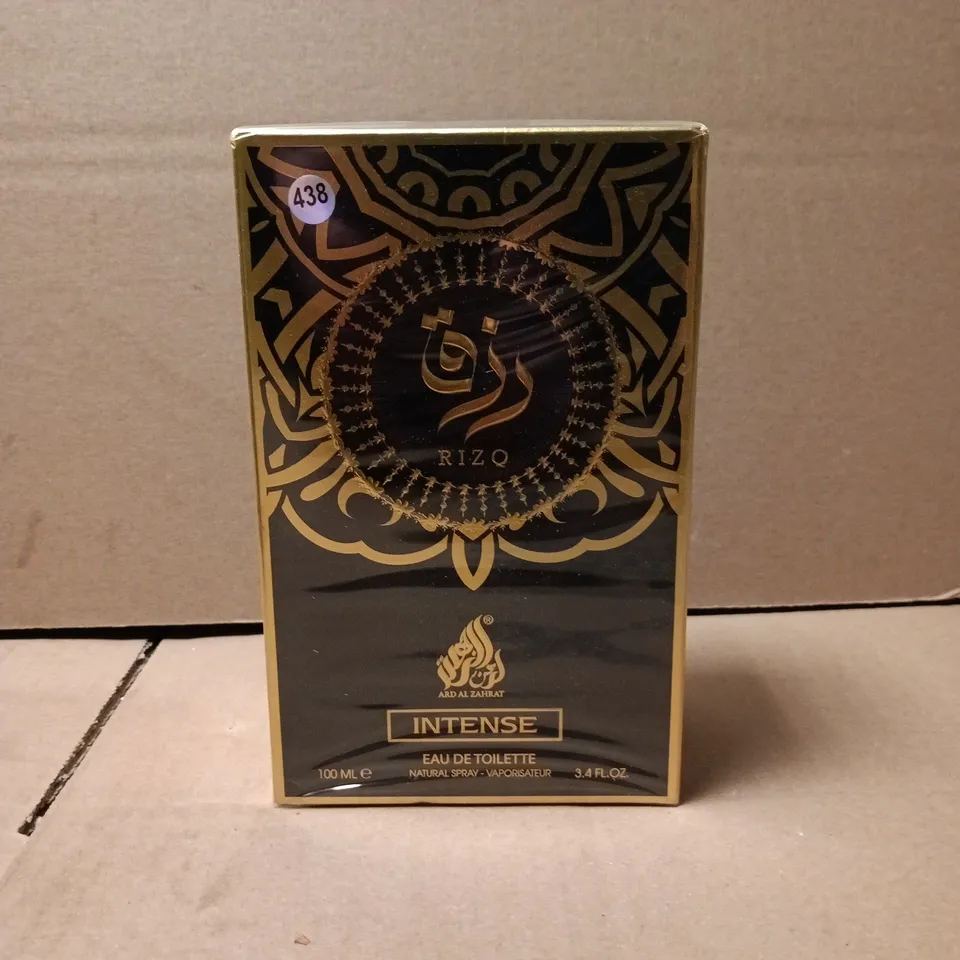 BOXED AND SEALED RIZQ INTENSE 100ML EAU DE TOILETTE