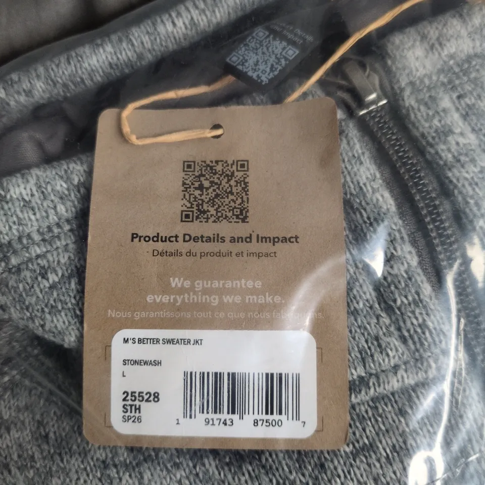 PATAGONIA MEN'S BETTER SWEATER JACKET – STONEWASH GREY, L