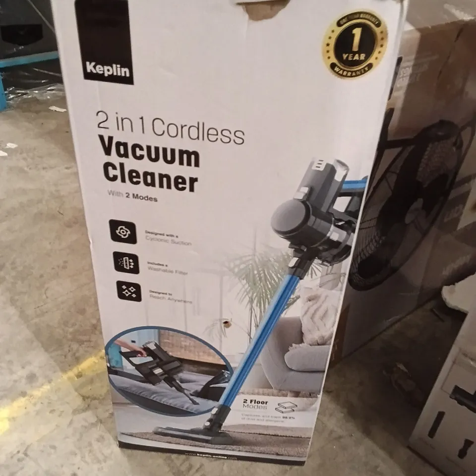 BOXED KEPLIN HOME 2 IN 1 CORDLESS VACUUM CLEANER