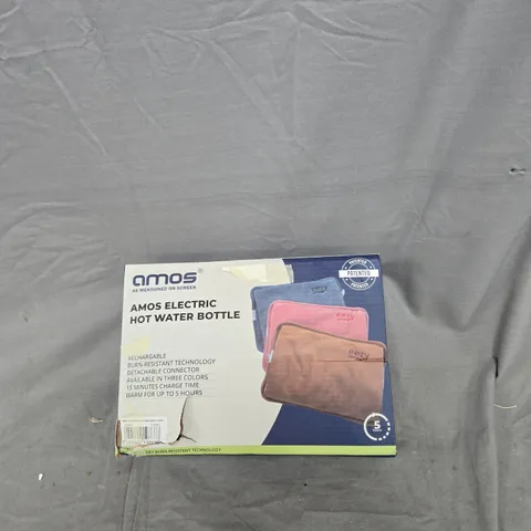 AMOS ELECTRIC HOT WATER BOTTLE – RECHARGEABLE