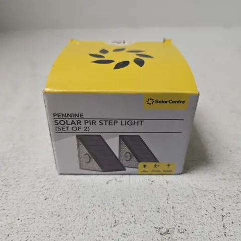 PENNINE SOLAR PIR STEP LIGHT (SET OF 2)