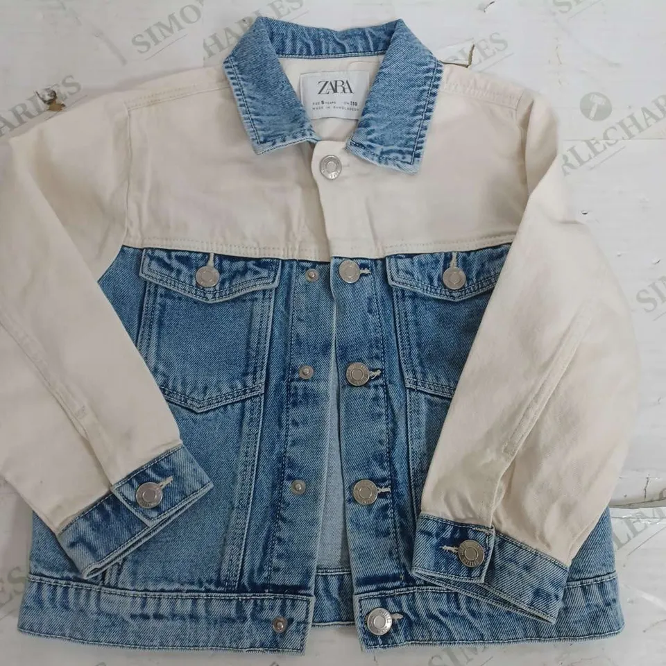 ZARA DENIM BUTTON UP JACKET - SIZE 5 YEARS