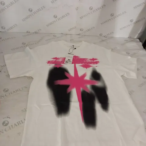 Y2KPLUG WHITE T-SHIRT SIZE M