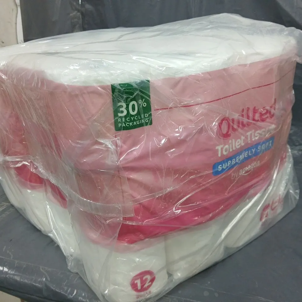 APPROXIMATELY 4 PACKS OF 12 SUPREMELY SOFT QUILTED TOILET TISSUE