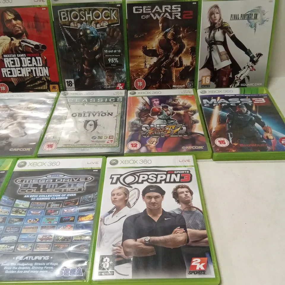 APPROXIMATELY 16 x ASSORTED XBOX 360 GAMES