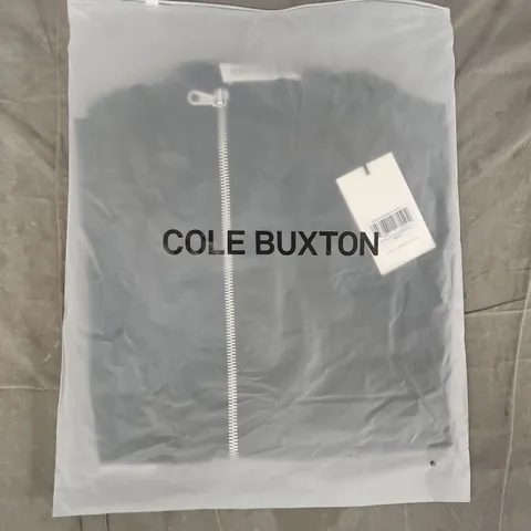 BAGGED COLE BUXTON HOODED NYLON WINDBEAKER IN BLACK SIZE MEDIUM