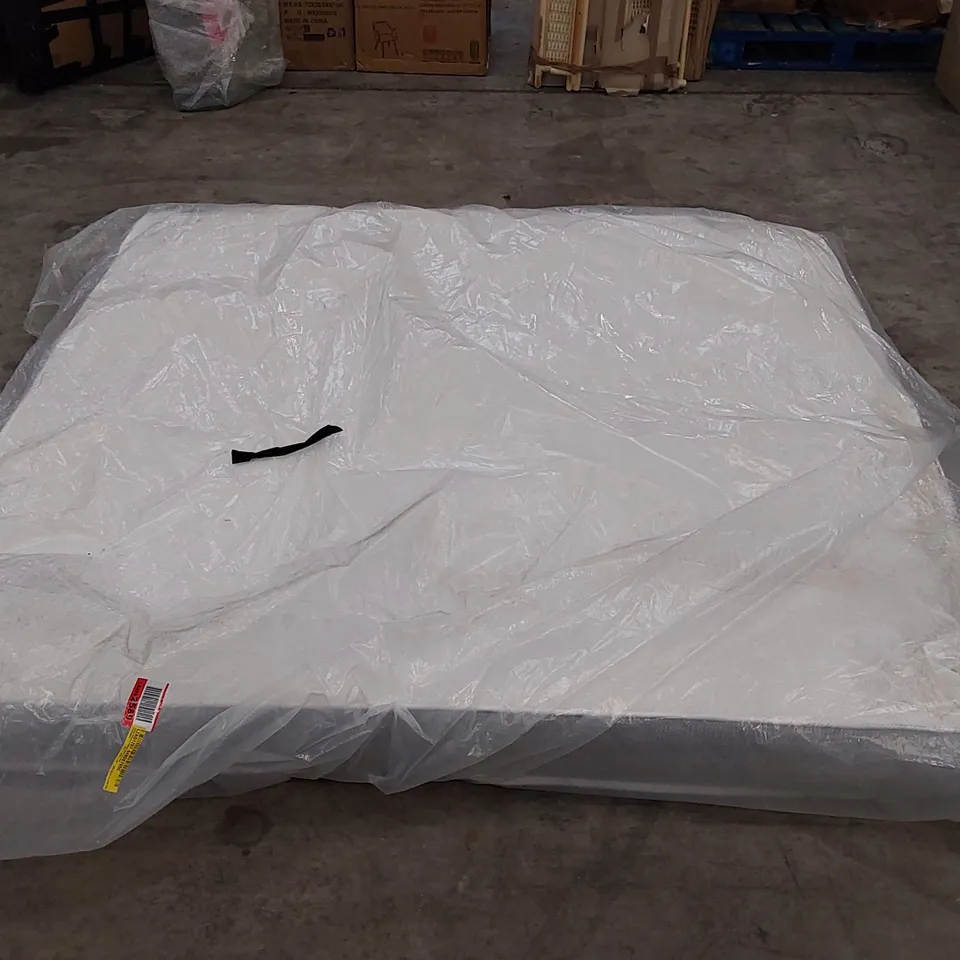 QUALITY BAGGED 6FT SUPERKING HYBRID MEMORY NATURAL OPEN COIL MATTRESS 