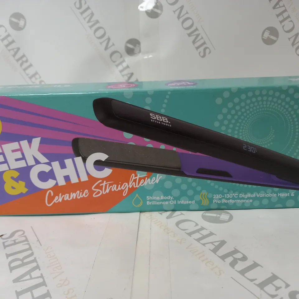 BOXED SBB SLEEK & CHIC CERAMIC STRAIGHTENERS