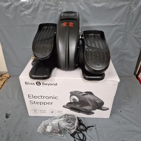 BOXED BLISS & BEYOND ELECTRONIC STEPPER IN BLACK