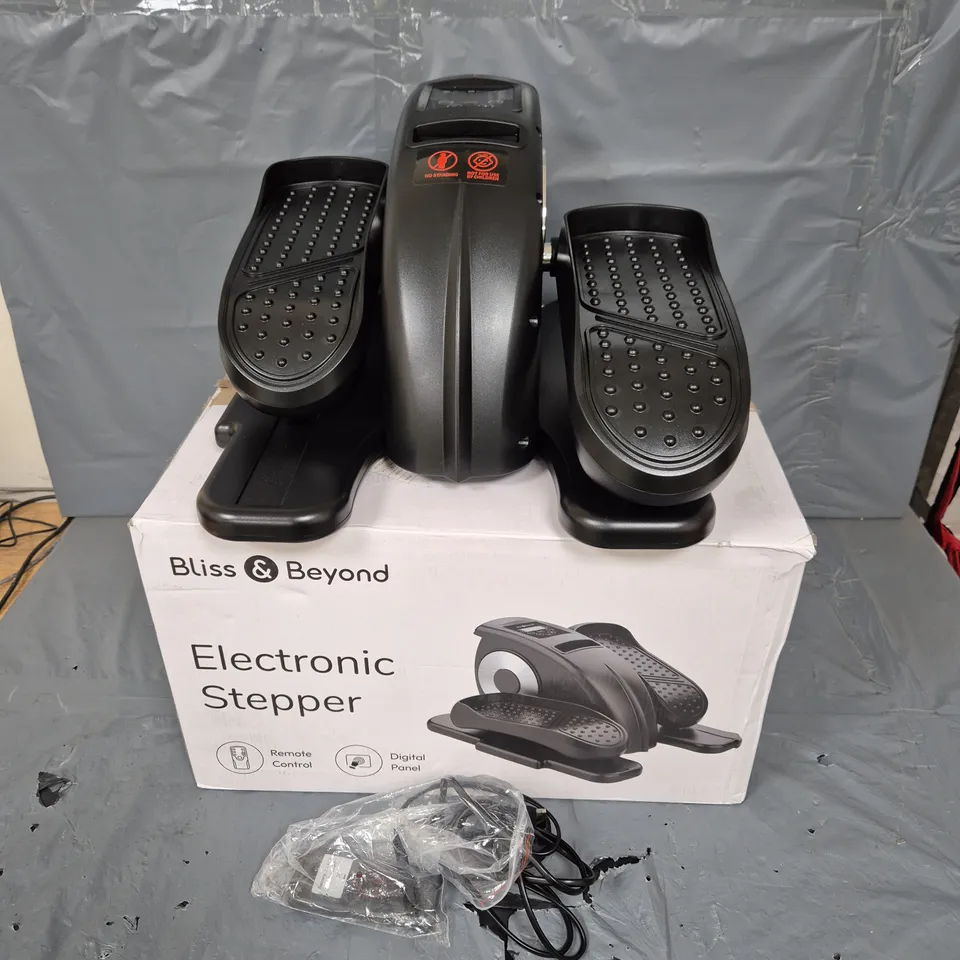 BOXED BLISS & BEYOND ELECTRONIC STEPPER IN BLACK
