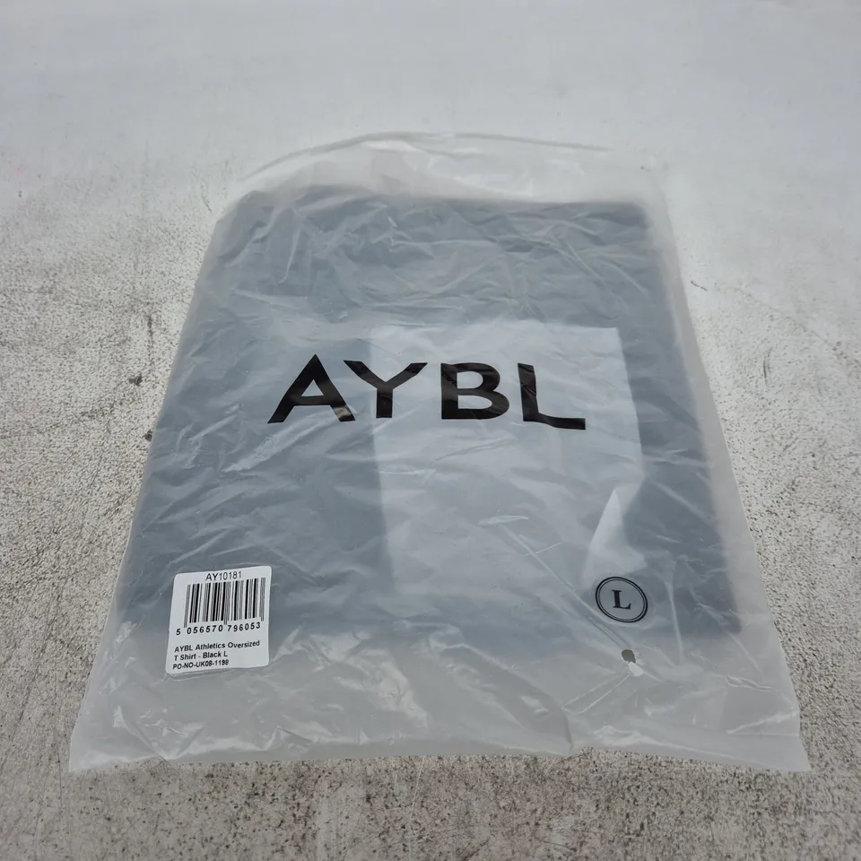 AYBL ATHLETICS OVERSIZED T SHIRT – BLACK, UK L