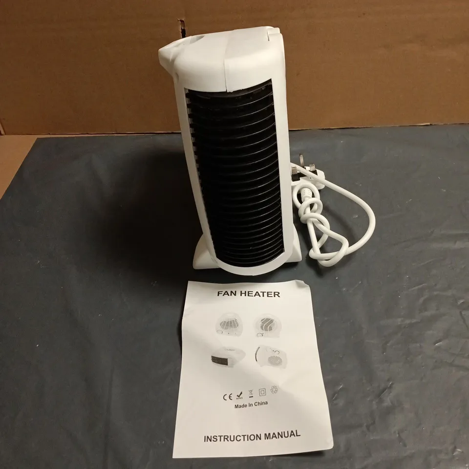 FAN HEATER BOXED WITH INSTRUCTIONS
