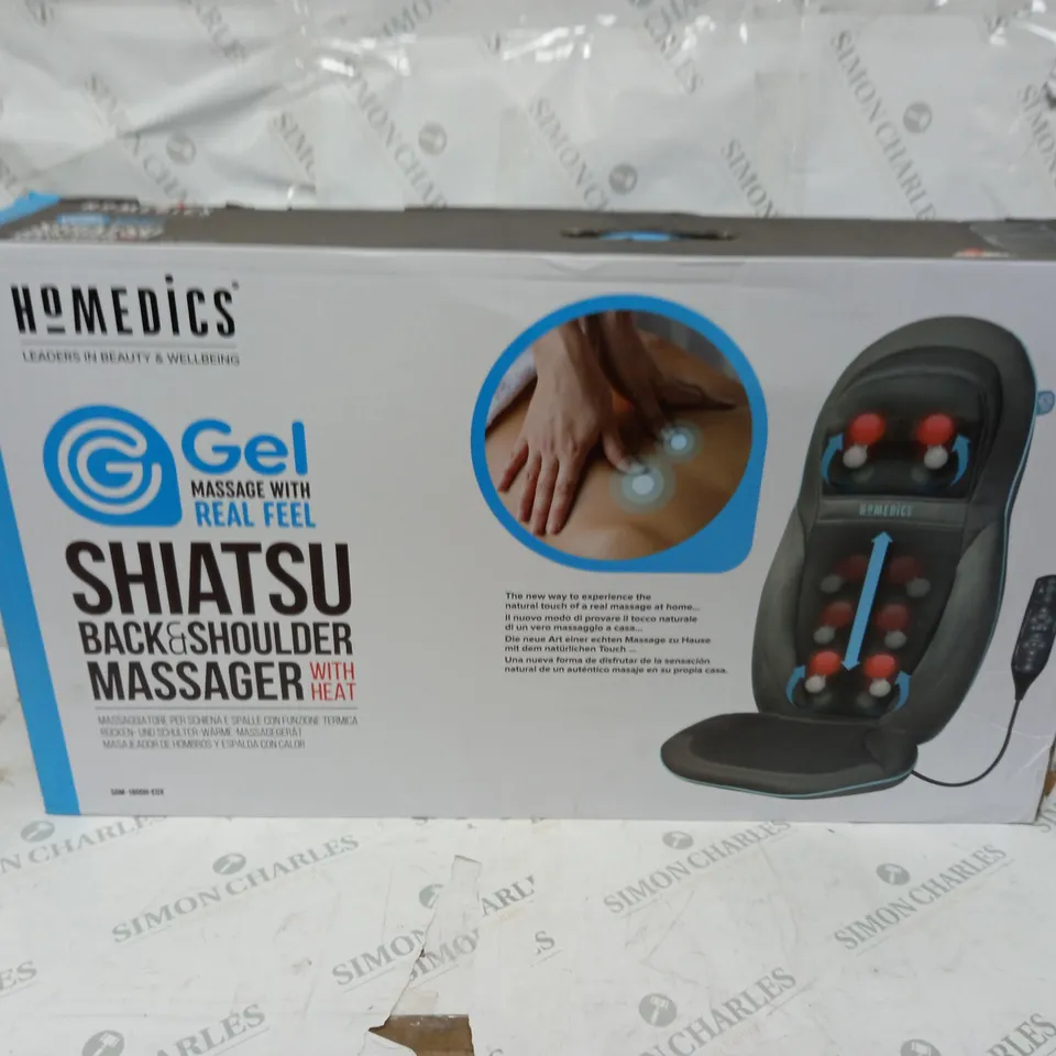 BOXED HOMEDICS SHIATSU BACK AND SHOULDER MASSAGER 