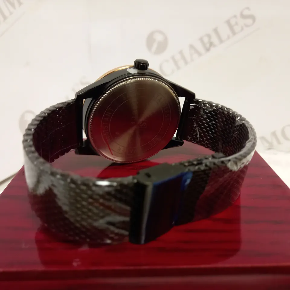 STOCKWELL DATE DIAL MESH STRAP WRISTWATCH RRP £650