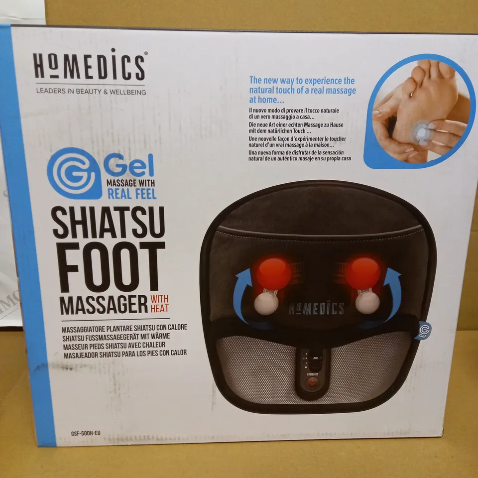 BOXED HOMEDICS SHIATSU FOOT MASSAGER