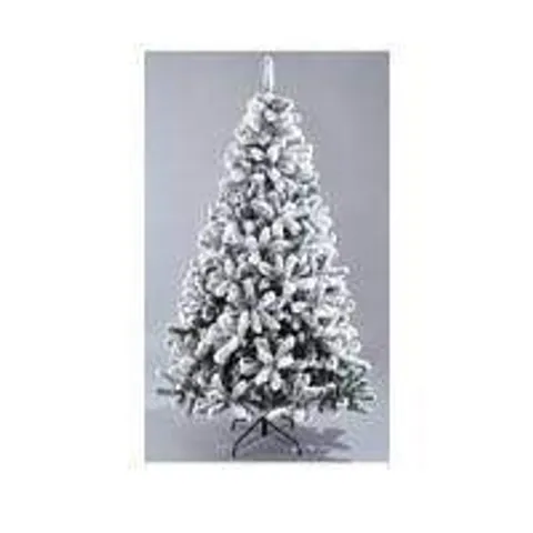 BOXED 8FT FLOCKED EMPEROR TREE - COLLECTION ONLY