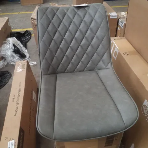 BOXED WOLTU DINING ACCENT CHAIRS (SET OF 2) - DARK GREY (1 BOX)