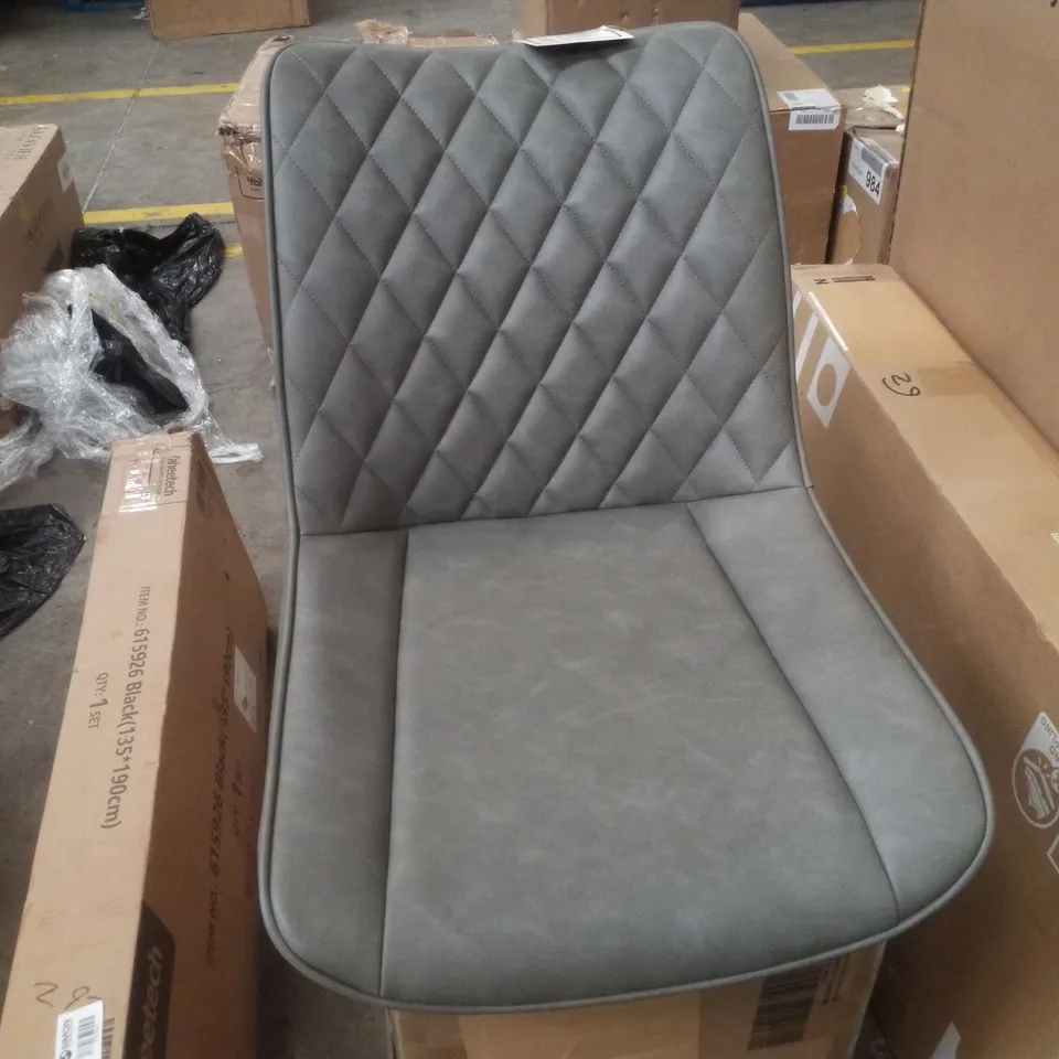 BOXED WOLTU DINING ACCENT CHAIRS (SET OF 2) - DARK GREY (1 BOX)